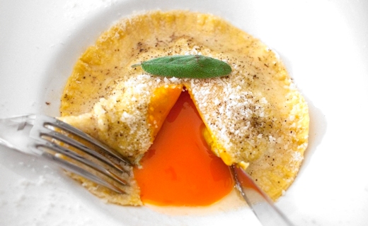 Tuorlo in raviolo