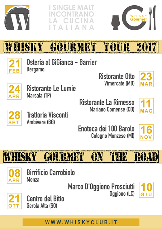Whisky Gourmet Tour 2017
