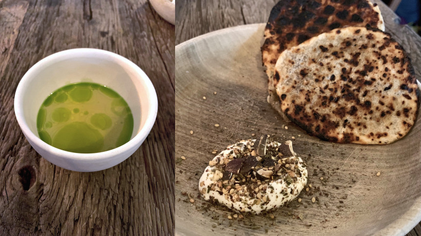 Septime Parigi: il brodo caldo aromatizzato e le pite con formaggio di pecora