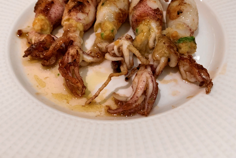 I calamari ripieni di Romano, ristorante di pesce a Viareggio