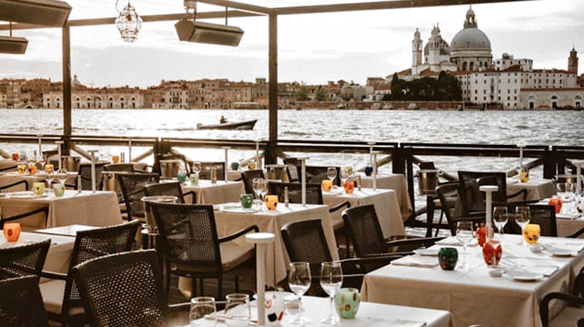 Mangiare all'aperto a Venezia da Cips Club di Cipriani