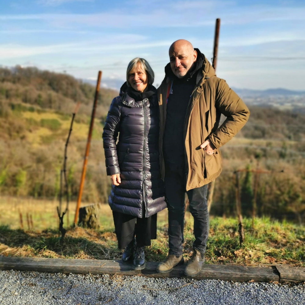 Luciano e Gabriella dell'azienda agricola Le Driadi