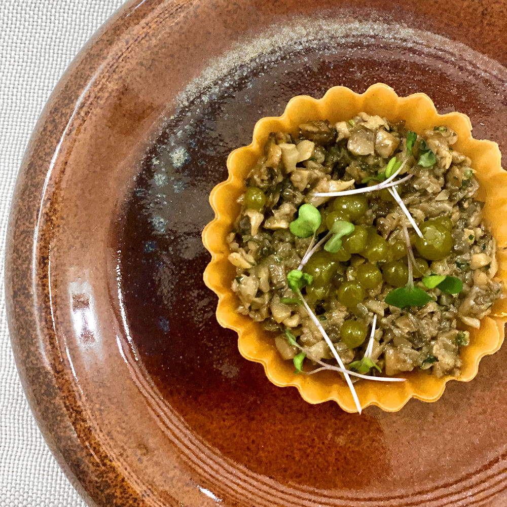 L'amuse bouche di Pablo's a Palermo, una tartelletta ai funghi