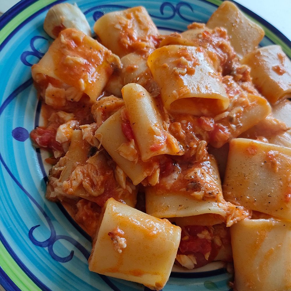 Paccheri con lo scorfano_Cibovagare