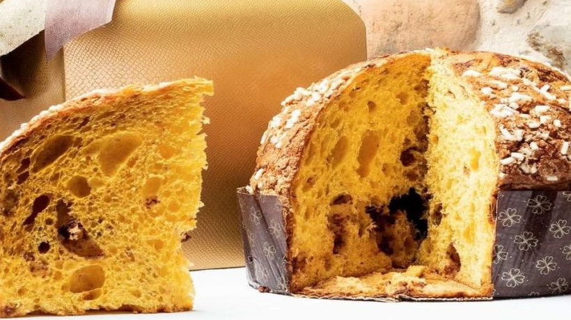 Panettone al burro salato cotto alla brace