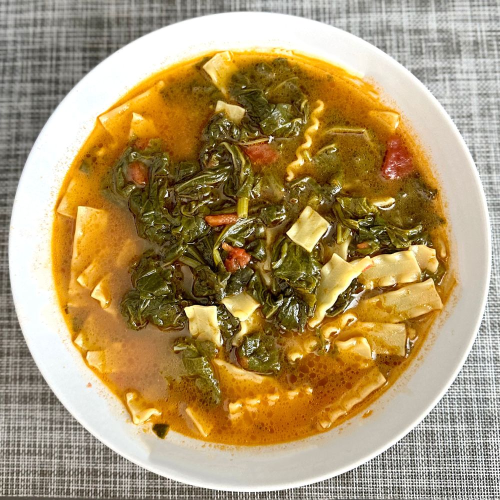 Pasta con i tenerumi_ricetta_Cibovagare