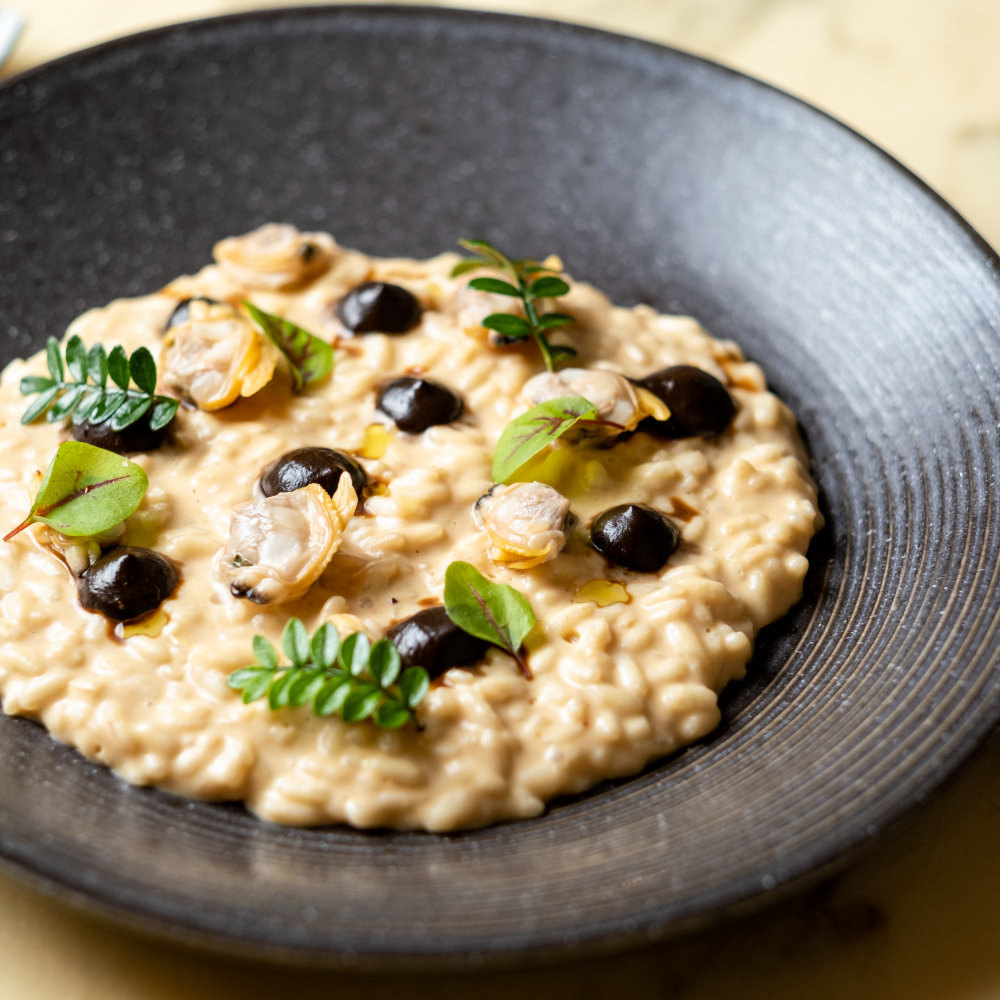 Risotto con burro d'arachidi da Radici a Palermo