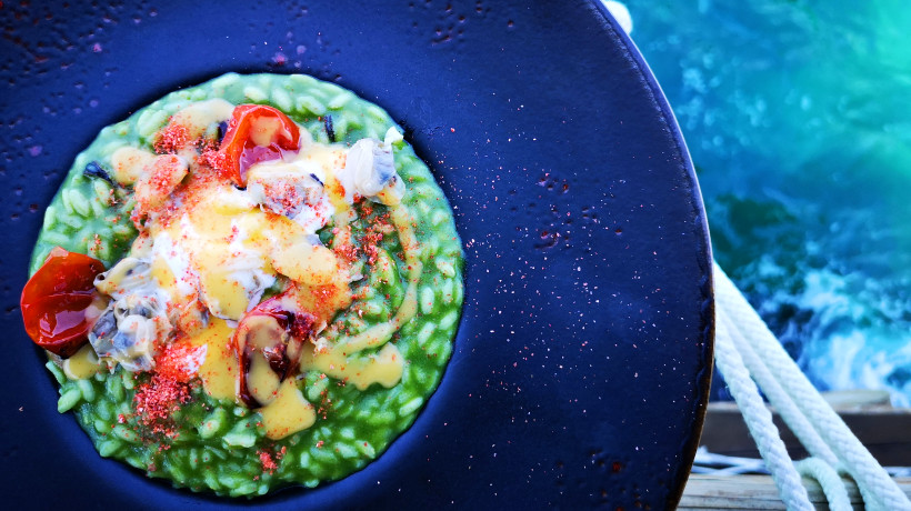 Mangiare in un trabocco: il risotto alla clorofilla di Mucchiola