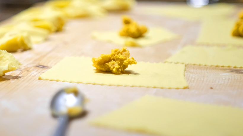 tortelli di zucca e amaretti