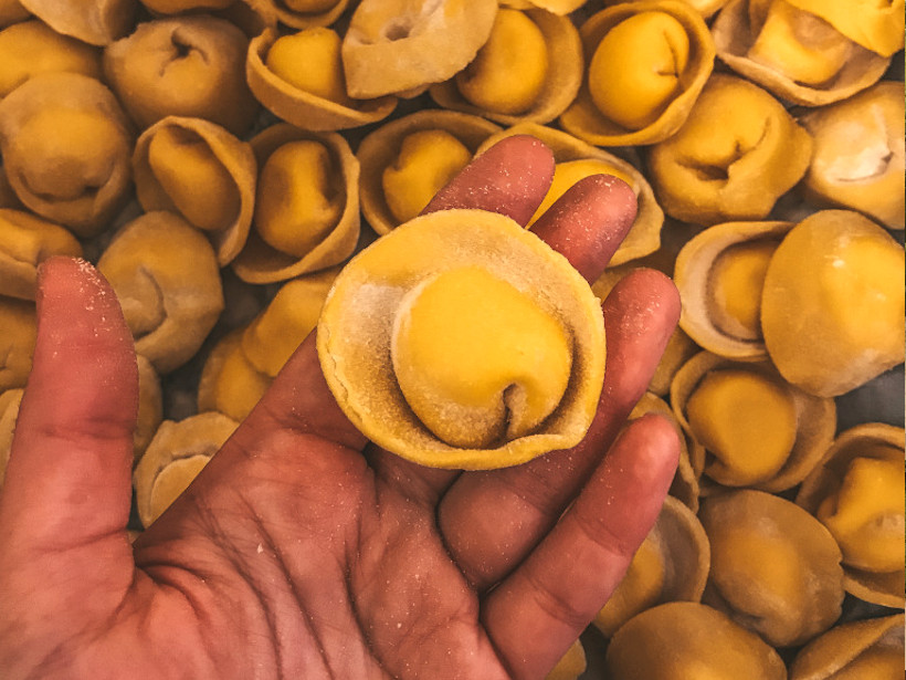 Prodotti senza glutine: tortelli asparagi e crescenza di Spiga Emilia